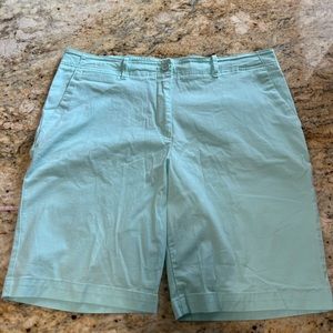 EUC, like new Talbots flat front chino shorts. Size 14